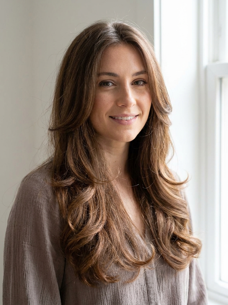 Long Layers Blowout als Blowout Hairstyles Inspiration 2026